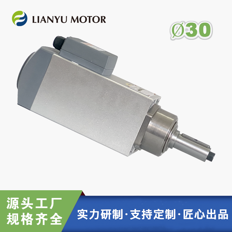 LIANYU聯(lián)昱精密電主軸光軸電機 加長軸頸30帶鍵槽 3千瓦12000轉(zhuǎn)主軸