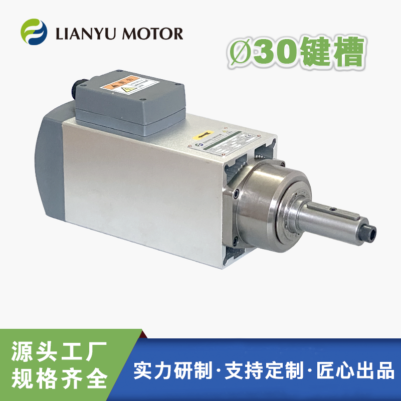 LIANYU聯(lián)昱電主軸 高速傳動電機 加長軸鍵槽動力頭 12000轉(zhuǎn)打磨主軸