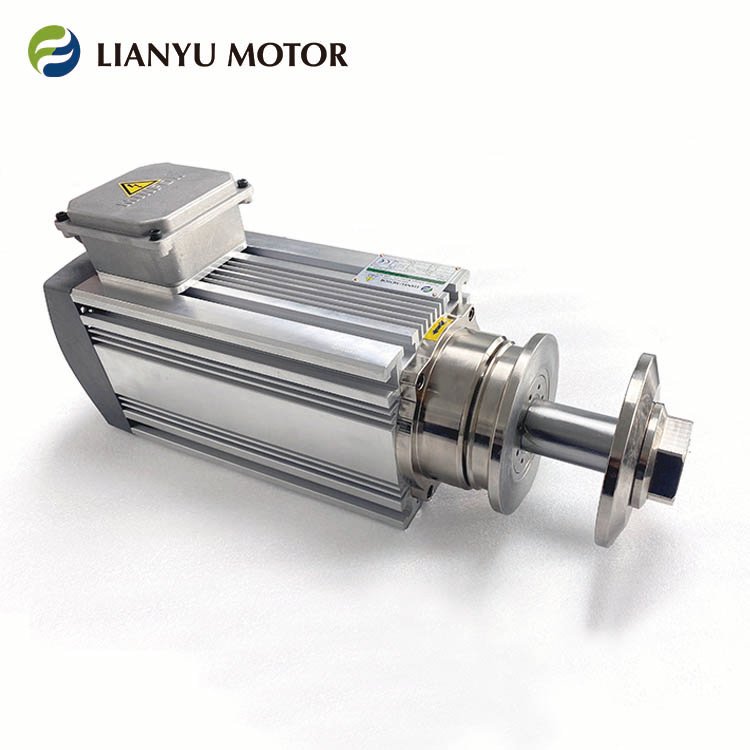 LIANYU MOTOR 夾鋸片盤(pán)電主軸電機(jī) 帶夾砂輪碗鋼絲高速拋光打磨主軸