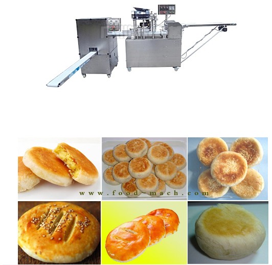 酥餅機(jī)廠家專(zhuān)業(yè)生產(chǎn)適用于生產(chǎn)酥餅類(lèi)：酥式月餅、綠豆餅、蔥油餅等