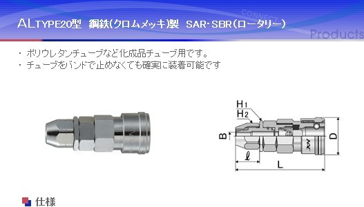 CAL23SAR CAL22SBR產(chǎn)品系列 日本NAC快換氣動(dòng)接頭