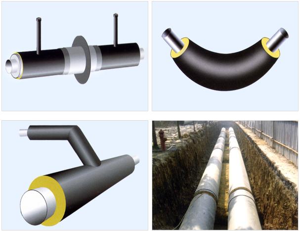 鋼套鋼蒸汽預(yù)制保溫管件