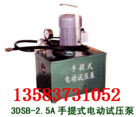 3DSB-2.5A電動(dòng)試壓泵，3DSB系列電動(dòng)試壓泵