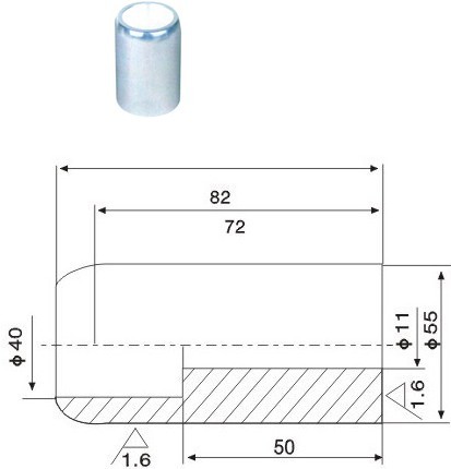 55*82一次靜觸頭1600A