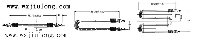 【加熱管電熱管】JDA系列帶翅片系列空氣加熱管