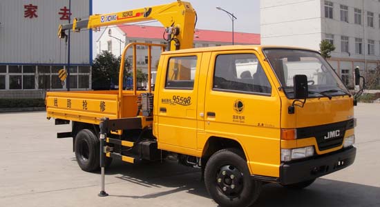 江鈴2噸隨車吊/隨車起重運輸車