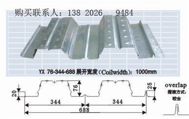 鋼結構壓型板YX76-344-688承重板