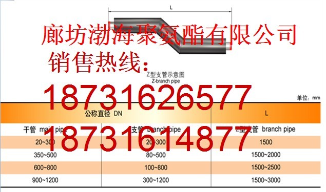 供應(yīng)聚氨酯直埋保溫管件Z型管  渤海聚氨酯直埋保溫管件Z型管