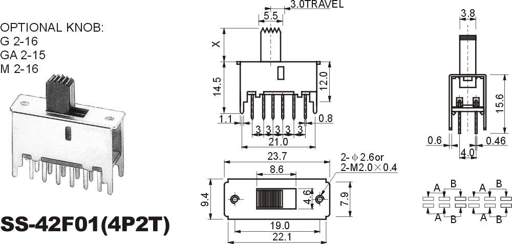 撥動開關SS-42F01www.82011159.com