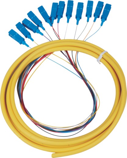12芯尾纖，12芯光纖跳纖：SC12芯光纖尾纖跳線