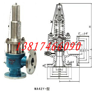 波紋管背壓平衡全啟式安全閥 WA42Y P型