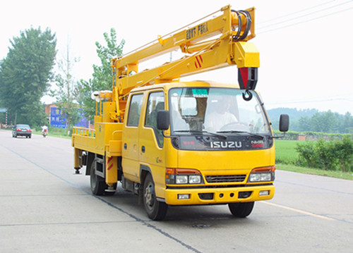 慶鈴五十鈴14米高空作業(yè)車，高空作業(yè)車廠家直銷