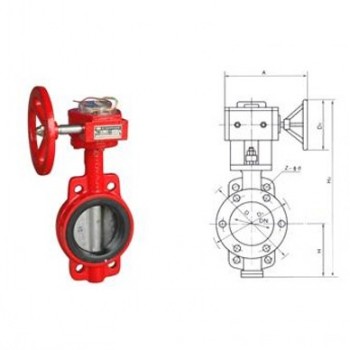 消防給排水蝶閥_ZSFD消防信號(hào)蝶閥