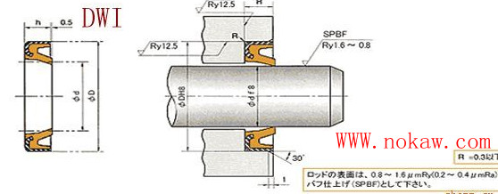 dwi、DKB/DKBI型密封圈，天津?qū)Ｙu原裝進口nok密封圈