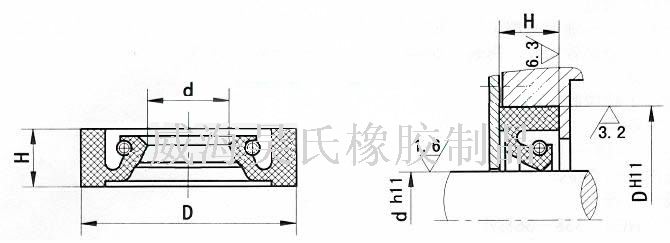 耐高溫R35夾布油封，耐高溫夾R37布油封