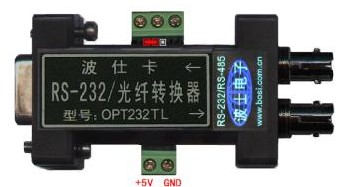 RS-232TTL光纖轉(zhuǎn)換器OPT232TL