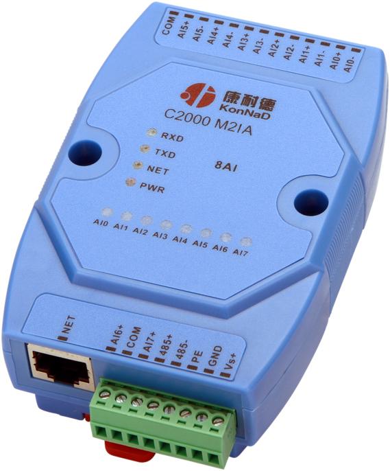 4-20mA轉(zhuǎn)modbus TCP，網(wǎng)絡(luò)模擬量采集模塊