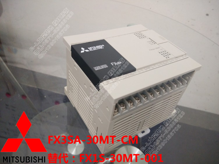 原裝三菱可編程控制器PLC FX3SA-30MT-CM繼電器輸出