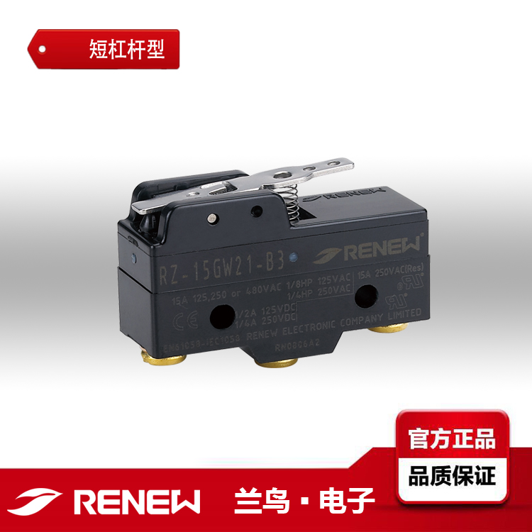 RENEW蘭鳥(niǎo)RZ-15GW21-B3微動(dòng)開(kāi)關(guān)