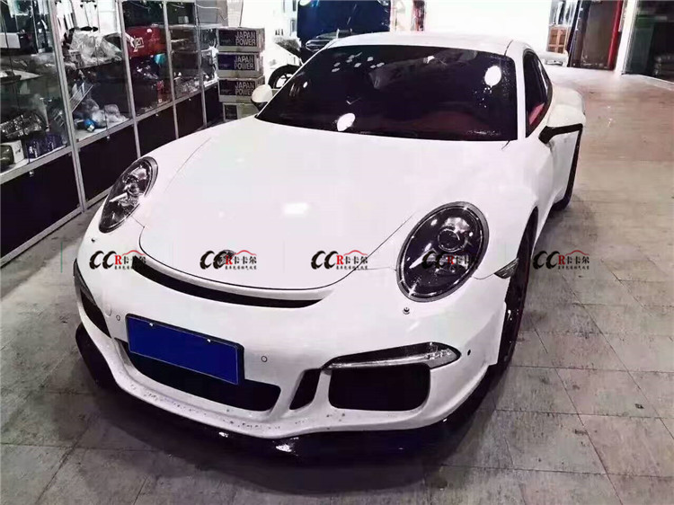 保時(shí)捷911 991改裝GT3大包圍 前杠 后杠 側(cè)裙 尾翼 前唇