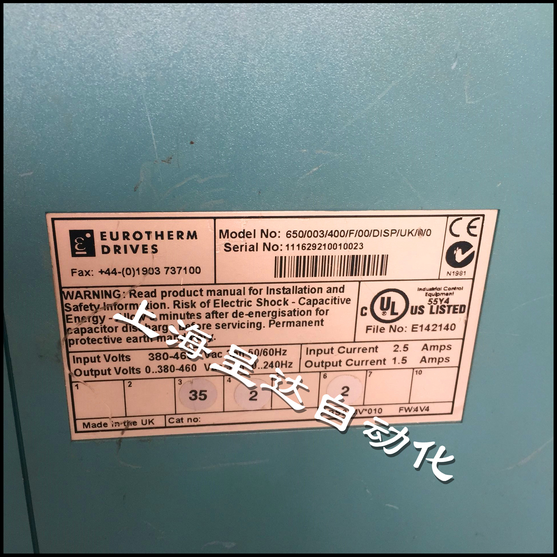 派克變頻器650V/003/400/0/00/SISP/RSO