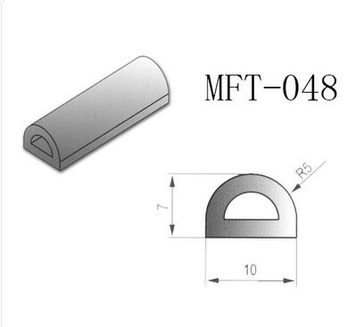 廠家直銷電器密封條MFT-048黑色發(fā)泡EPDM密封條耐高溫耐腐蝕