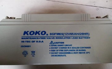 KOKO蓄電池6GFM38尺寸