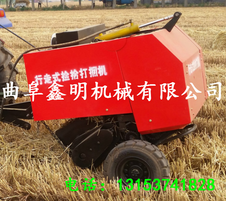 多功能麥秸稈打捆機(jī)型號(hào) 鄭州拖拉機(jī)帶牽引式打捆機(jī) 圓捆打捆機(jī)報(bào)價(jià)