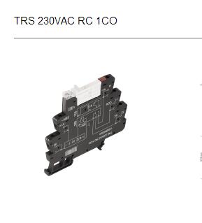 繼電器TRS 230VAC RC 1CO訂貨號1122840000