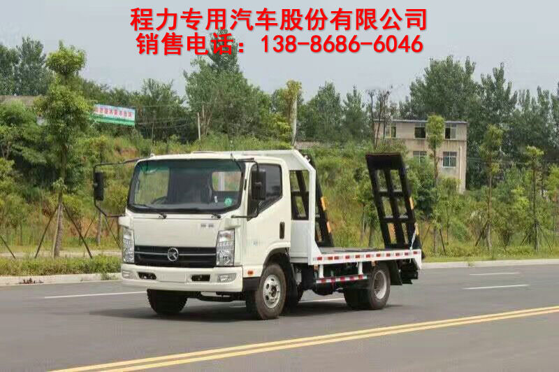 成都 大型國(guó)五綿陽(yáng) 5噸以下挖掘機(jī)拖板車圖片