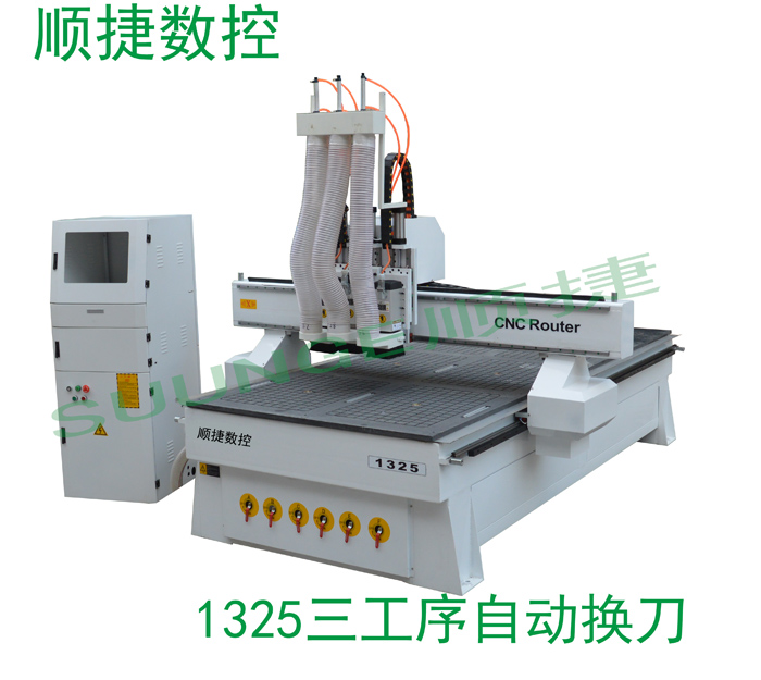 全自動1325多工序數(shù)控木工加工中心櫥柜門板式家具開料機