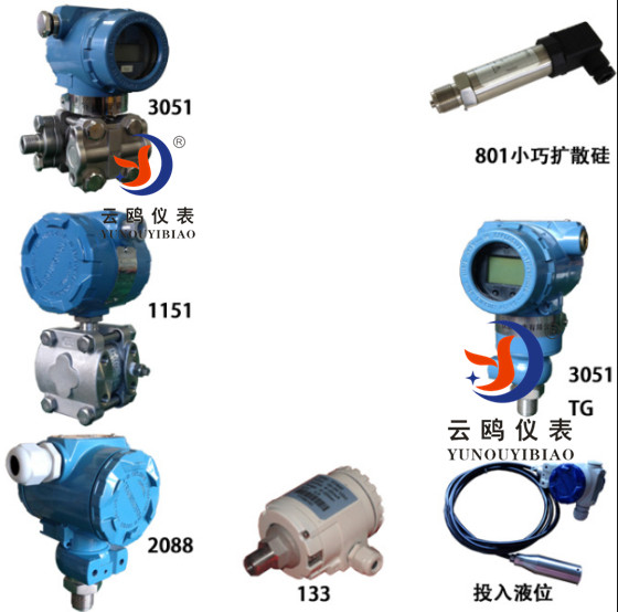 廣安2088F防腐投入式液位變送器4-20MA DN50/65/80/100 云鷗