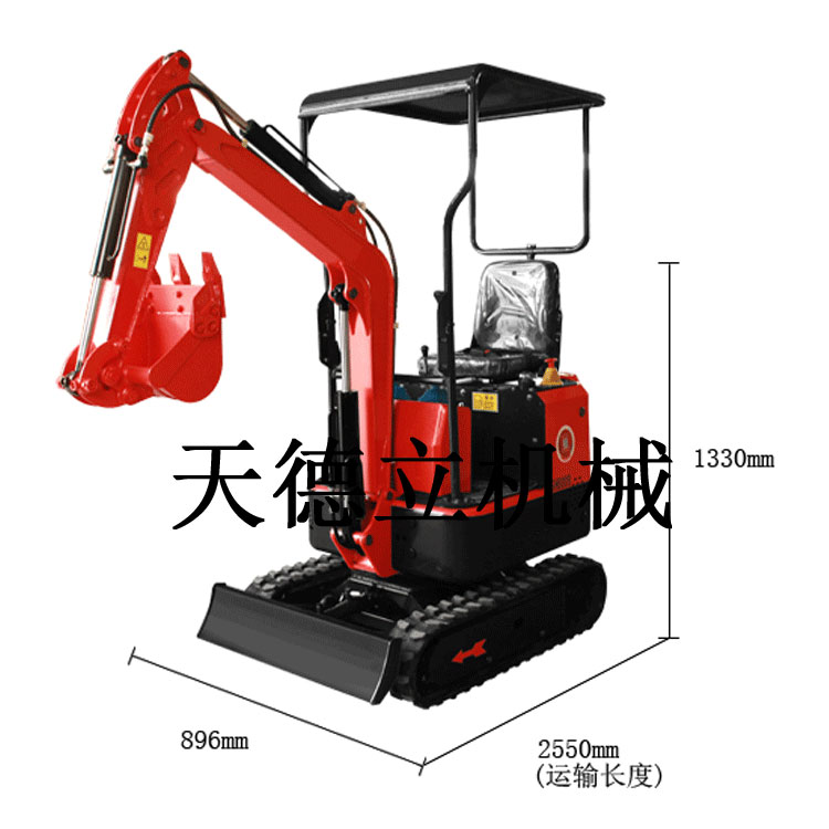 天德立直銷風(fēng)冷柴油挖掘機(jī) 小型挖掘機(jī)旋坑機(jī) 1T迷你挖掘機(jī) 微型大