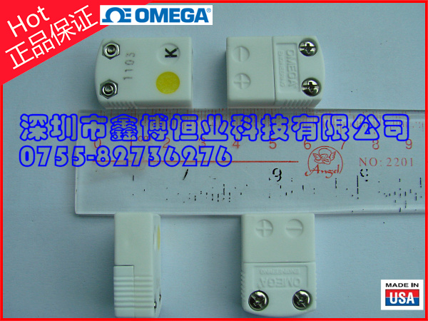 OMEGA原裝正品熱電偶插座 SHX-K-F 650度熱電偶插座