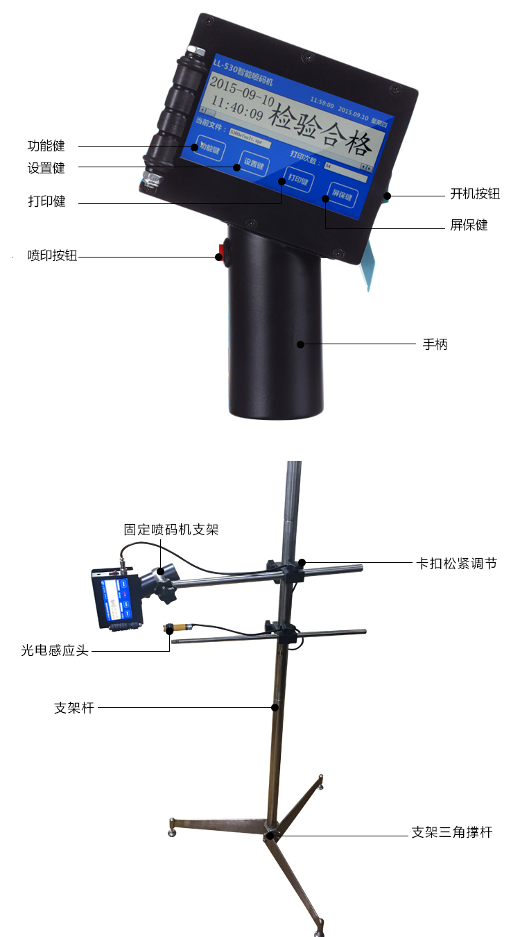 武漢手持式生產(chǎn)日期噴碼機/簡單、可靠、干凈、美觀、便宜高清晰打碼機