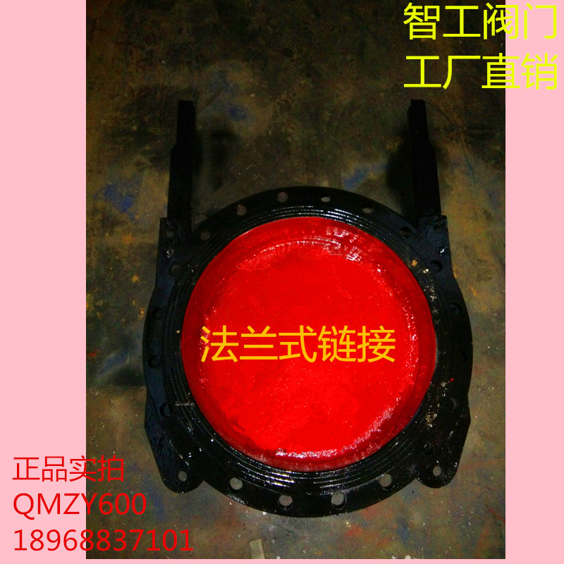 智工 ZMQY600  鑄鐵鑲銅圓閘門(mén) 法蘭式圓閘門(mén) 密封鑲銅 水