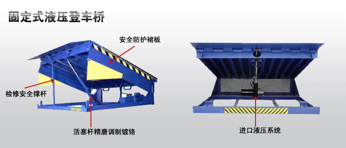 登車橋 固定式電動液壓升降機(jī)物流倉儲集裝箱裝卸移動叉車平臺