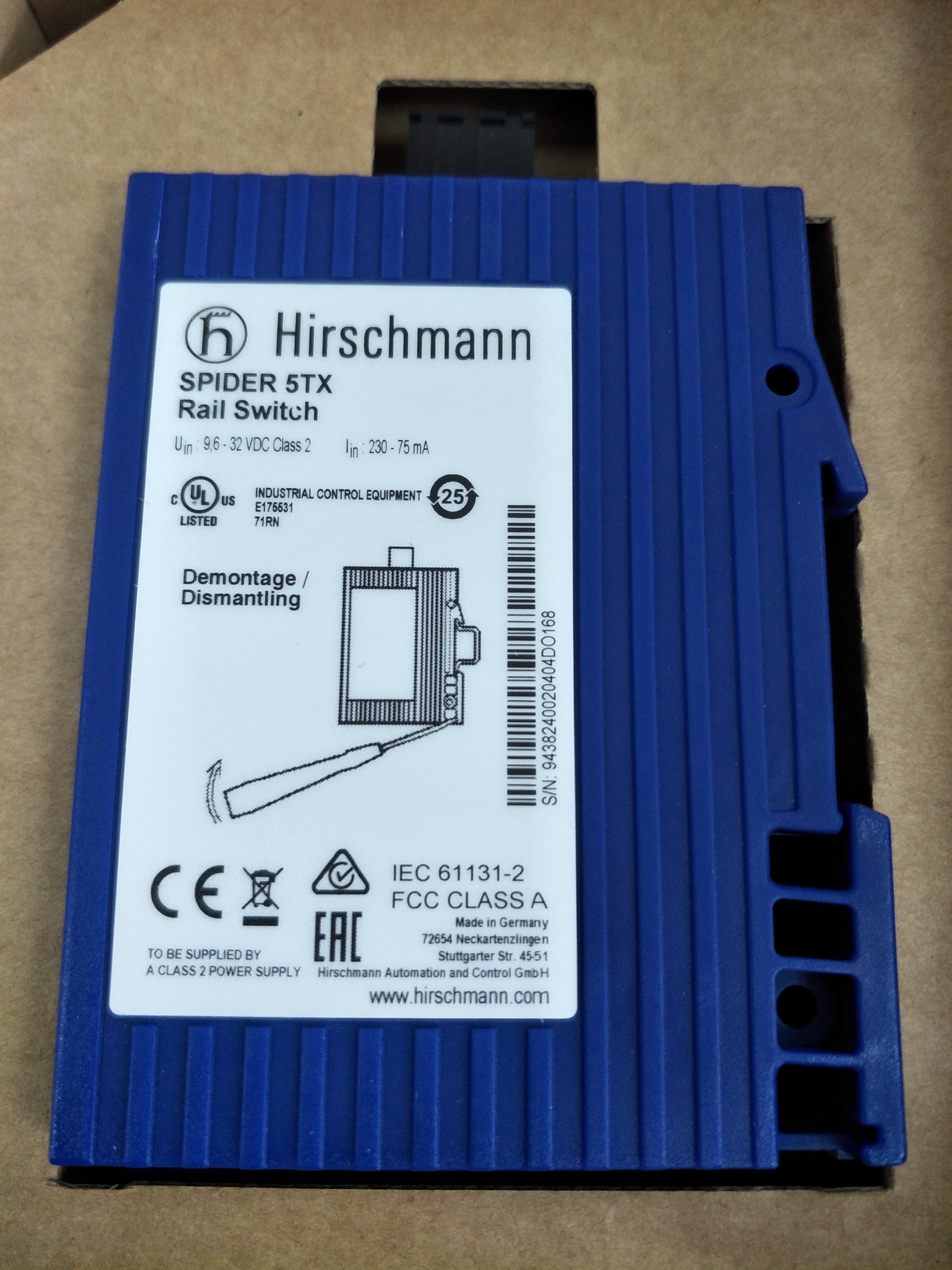 HIRSCHMANN	交換機	MS20-0800SAAE