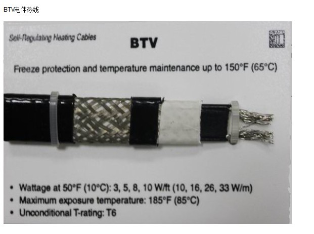 瑞侃10BTV2-CT電伴熱線