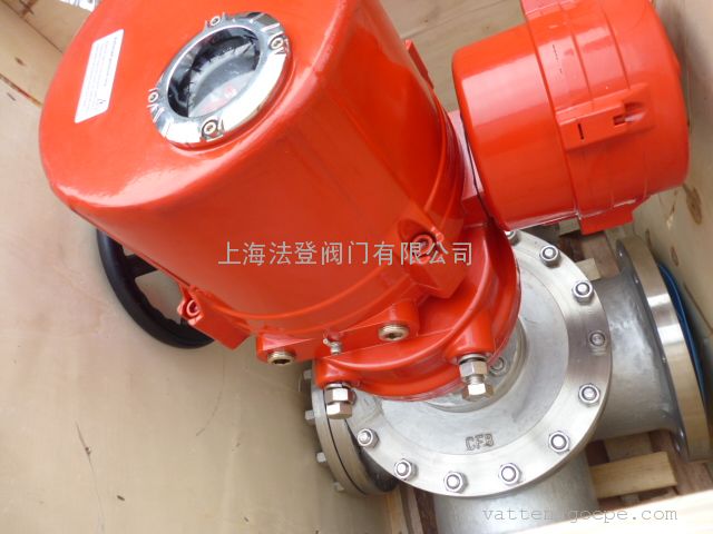 中德合資四通球閥法蘭連接/ 電動四通分流閥