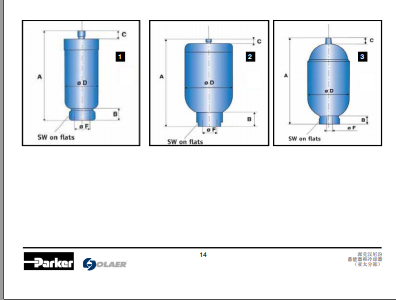 派克蓄能器PARKER OLAER囊式蓄能器EHV系列-美國(guó)派克總代理