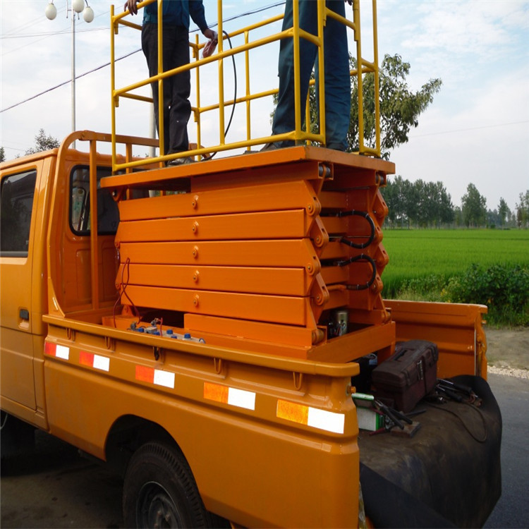 北京戶外維修升降平臺(tái) 車載剪叉式升降機(jī) 電瓶車車載升降機(jī)