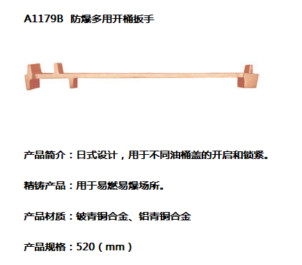 泊頭市中奧防爆工具       防爆多用開桶扳手