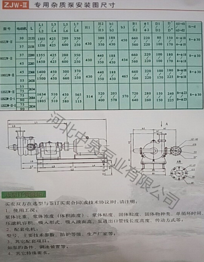 監(jiān)利泥漿壓濾機(jī)送料泵智能選型_50ZJW76-37壓濾機(jī)入料泵