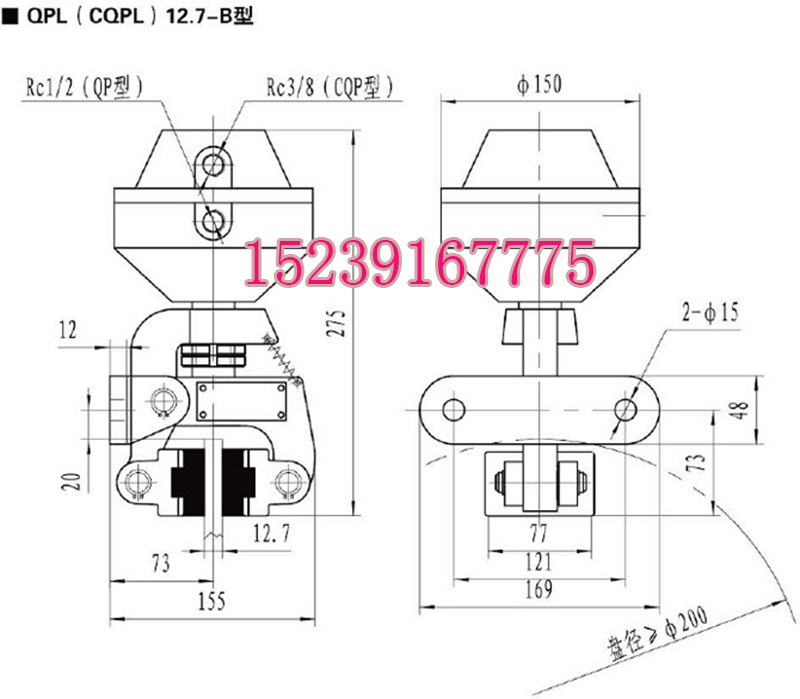 山西太原市DCPZ12.7-250電磁鉗盤式制動器