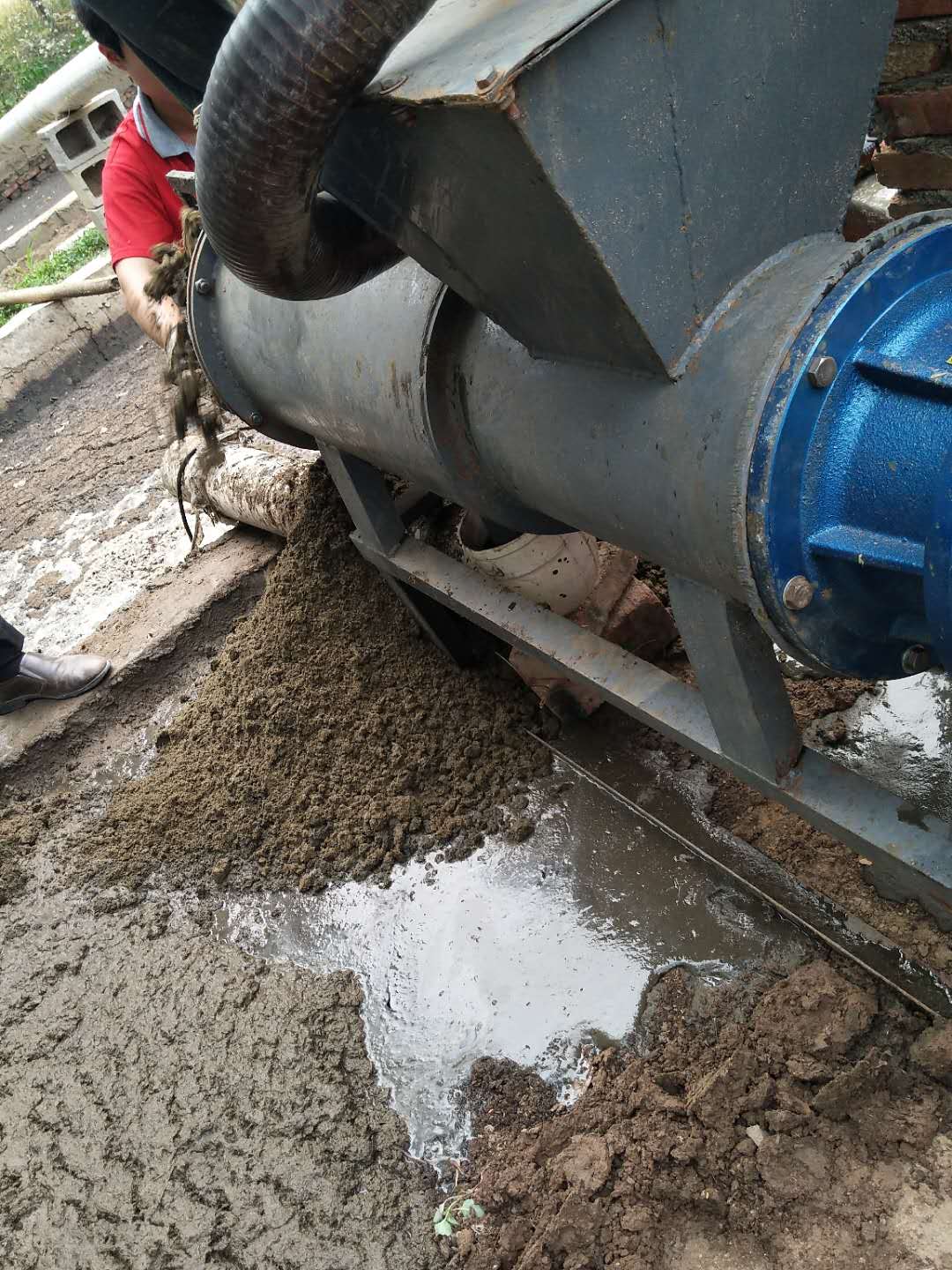 雞鴨豬糞擠壓脫水機 低耗螺旋擠壓干濕分離機 屠宰場抽污水分離機