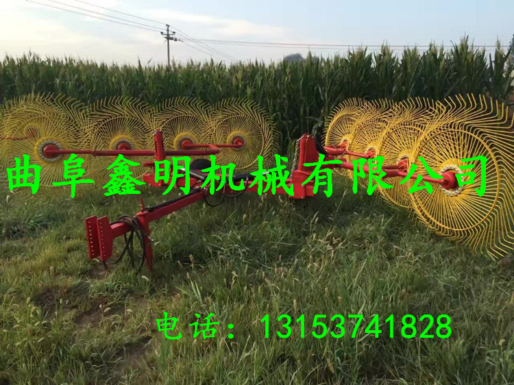 玉門牽引式摟草機型號 省時省力摟草機 旋轉(zhuǎn)式摟草機