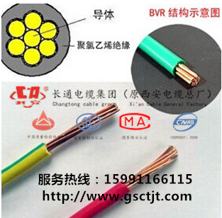 國標(biāo)保檢BVR 6平方軟電線