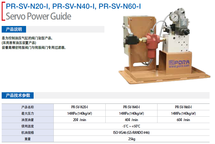 伺服動(dòng)力引導(dǎo)PR-SV-N40-I   PR-SV-N60-I