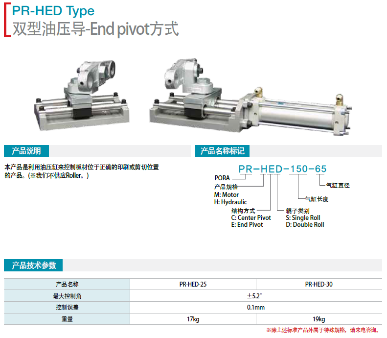 雙型電機導(dǎo)PR-HES-50-150 PR-HED-25-150  PR-HE